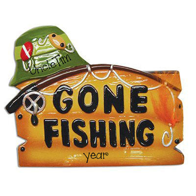 Gone Fishing Personalized Ornament My Personalized Ornaments